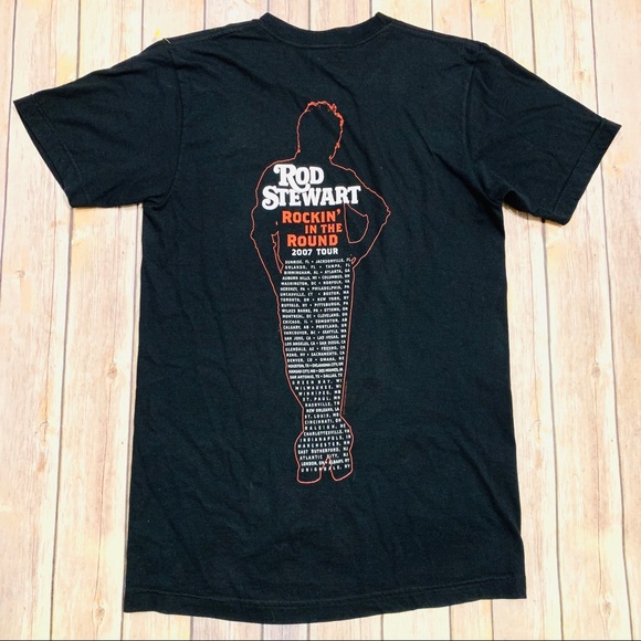 Rod Stewart Rockin’ in the Round 2007 Tour tee Sz S - Picture 5 of 7